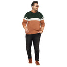 Men Plus Size Windser Striped Sweater - bigbanana