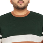 Men Plus Size Windser Striped Sweater - bigbanana