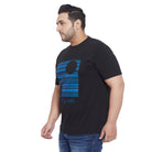 Men Plus Size Wing Printed Round Neck Tshirt - bigbanana