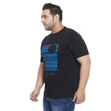 Men Plus Size Wing Printed Round Neck Tshirt - bigbanana