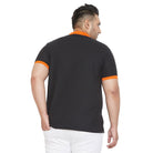 Men Plus Size Wok Colorblock Polo Tshirt - bigbanana