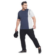 Men Plus Size Wren Colorblock Round Neck Tshirt - bigbanana