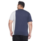 Men Plus Size Wren Colorblock Round Neck Tshirt - bigbanana