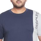 Men Plus Size Wren Colorblock Round Neck Tshirt - bigbanana