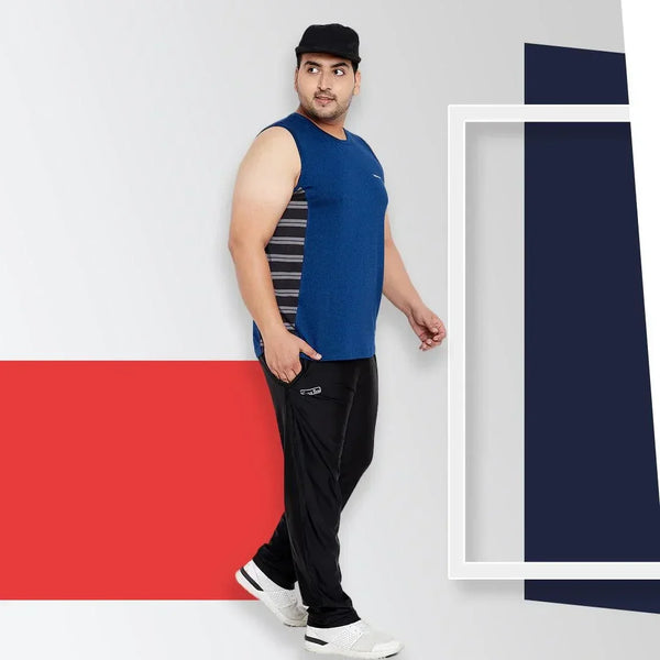Men Plus Size Roman Solid Tracks