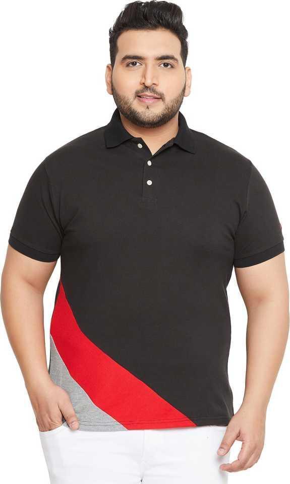 Men Plus Size Goldcoast Colorblock Polo Tshirt