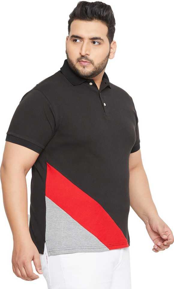 Men Plus Size Goldcoast Colorblock Polo Tshirt - bigbanana