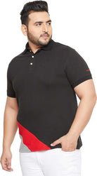 Men Plus Size Goldcoast Colorblock Polo Tshirt - bigbanana